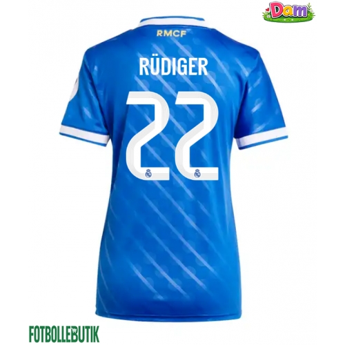 Real Madrid Antonio Rudiger #22 Tredje Tröja Kvinnor 2025-26 Kortärmad
